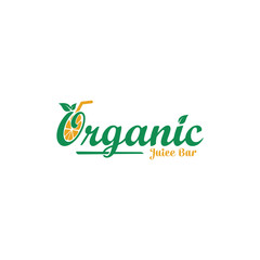 Juice Organic - vector illustration template