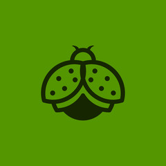 Ladybug logo icon template vector download illustration