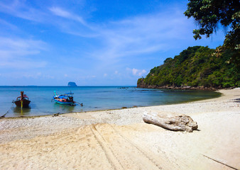 Boat at Panka Noi beach, Koh Bulone island , Satun  © nbriam