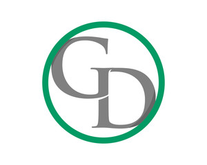 circle initial letter typography typeset alphabet font image vector icon