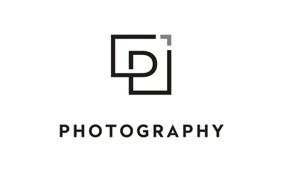 Obraz premium Letter Initial P for Photography logo design inspiration