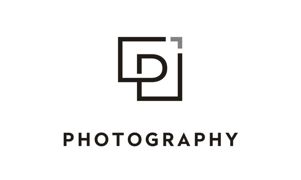 Letter Initial P for Photography logo design inspiration