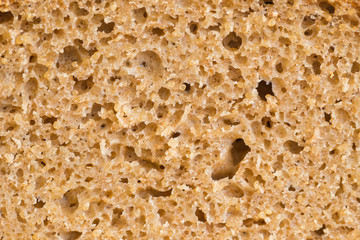 Closeup of homemade sourdough wholegrain bread with Amaranth seeds