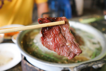 grilled beef or roasted beef