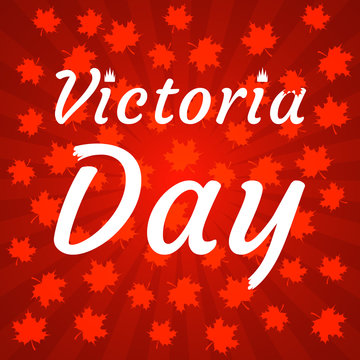 Concept of Happy Victoria Day in Canada.