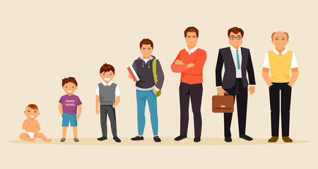 Fototapeta premium Male age vector