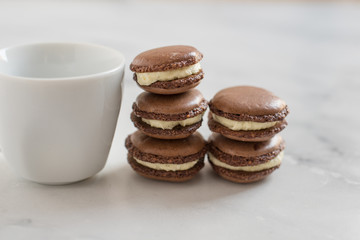 Schokoladen Macarons 