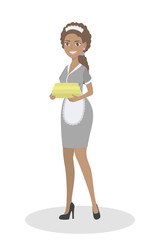 Isolated service maid.