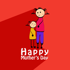 Illustration of background for Mother's Day