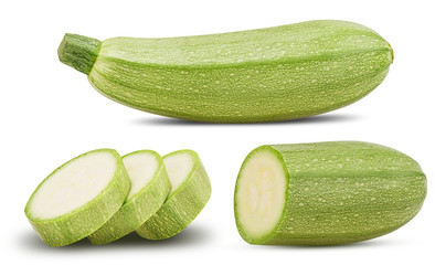 Set fresh Italian zucchini whole, cut in half and sliced