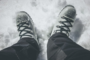 landscapes and outdoor avtivity - winter mood - desaturated style image