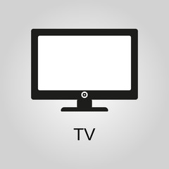 Tv icon. Email symbol. Flat design. Stock - Vector illustration