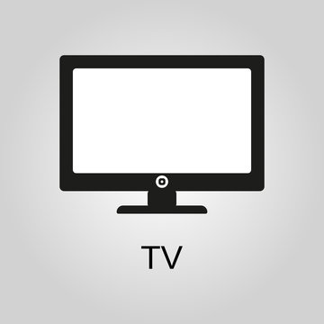 Tv icon. Email symbol. Flat design. Stock - Vector illustration