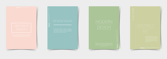 Blank empty modern folder layout design template
