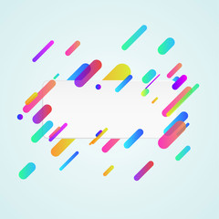 Bright neon style modern minimalistic banner template