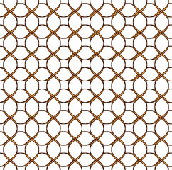 Naklejka premium Black vector seamless wavy line pattern