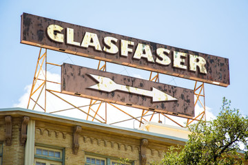 Obraz premium Schild 295 - Glasfaser