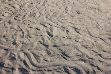 Grey beach sands