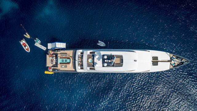 Super Yacht In Sardinia, Italy