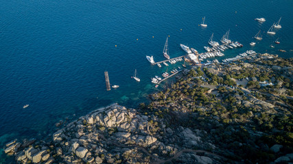 Fototapeta na wymiar Mediterranean port in Sardinia