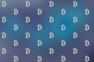 bitcoin cryptocurrency blue background