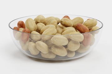 Realistic 3D Render of Peanuts