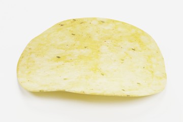 Realistic 3D Render of Potato Chip