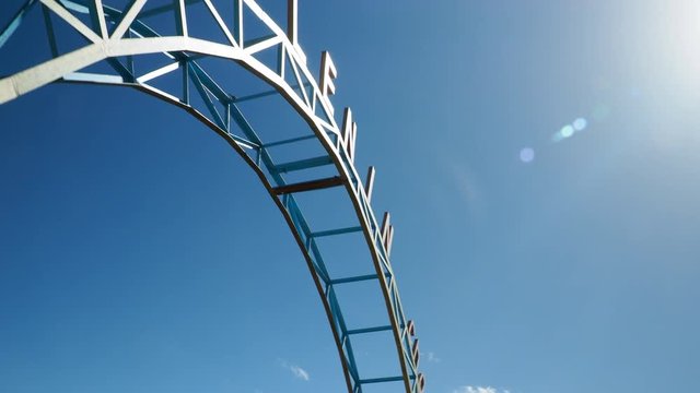 Entrance sign for Lenin Peak in Kyrgyzstan