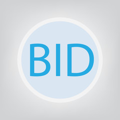 bid concept- vector illustration