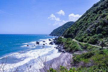 Wild tropical coast next to Caracas (Vargas, Venezuela).