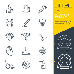 Lineo Editable Stroke - Medical and Healthcare line icons