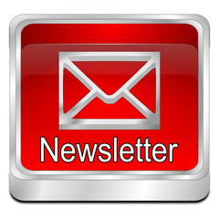 Newsletter Button - 3D illustration