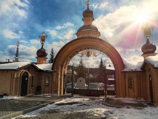 Naklejka premium село Курганово, Храм святителя Николая