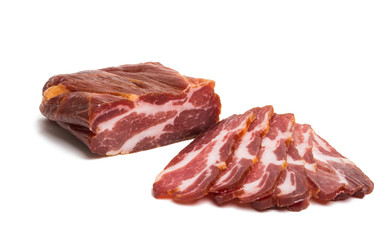 jerky meat isolated