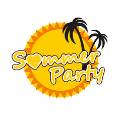 Sommer Party Button