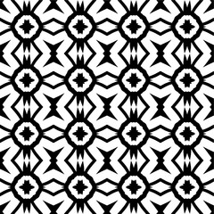 Seamless decorative pattern in a black - white colors 