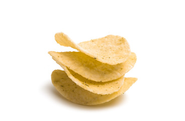 Obraz na płótnie Canvas potato chips isolated