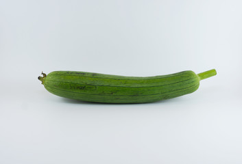 Fresh zucchini isolated on a white background.