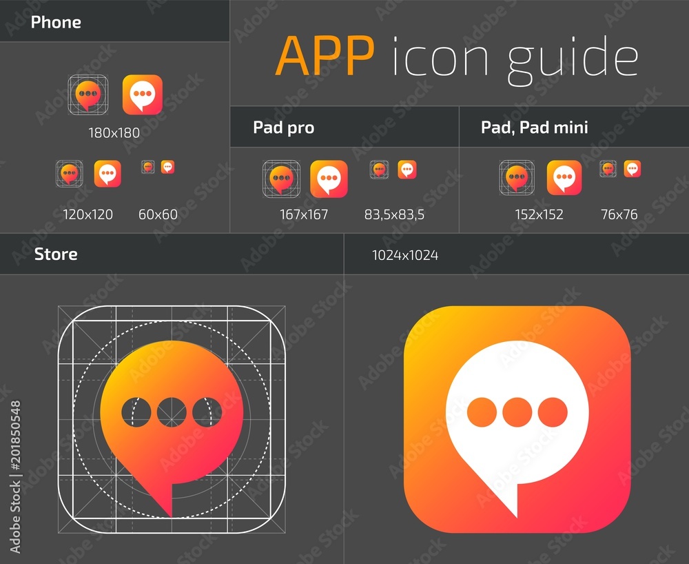 Poster ui ios button icons design guidelines for web and mobile app vector template