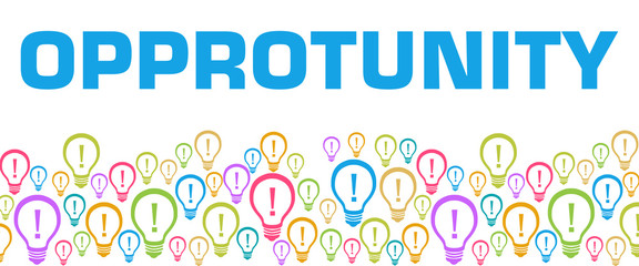 Opportunity Colorful Bulbs With Text 
