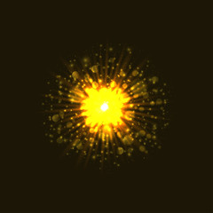 Powerful bright explosion