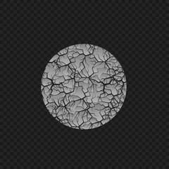 Cracked round shape