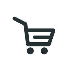 Shopping cart icon vector.