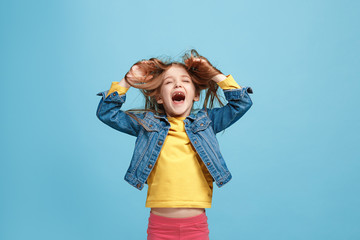 The squint eyed teen girl with weird expression