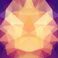 Background of yellow, orange, purple geometric shapes. Colorful mosaic pattern. Vector EPS 10. Vector illustration