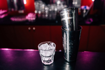 bartender prepares a cocktail