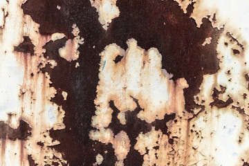 Brown rusted surface abstract background