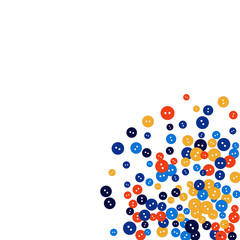 Vector Confetti Background Pattern. Element of design. Colored buttons on a black background