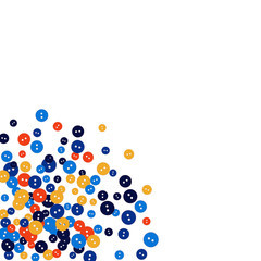 Vector Confetti Background Pattern. Element of design. Colored buttons on a black background