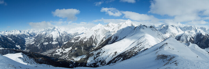 Fototapeta na wymiar Hohe Tauern Alpine Panorama